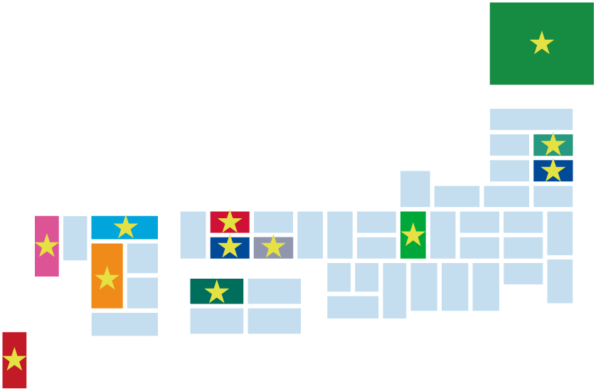 X-Tech Innovationパートナー銀行紹介マップ 